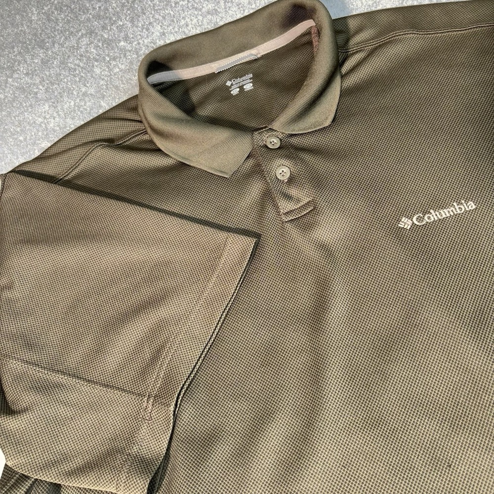 Columbia Shirt Men's XXL 2TG Big Tall Polo Short Sleeve Performance Omni Shade